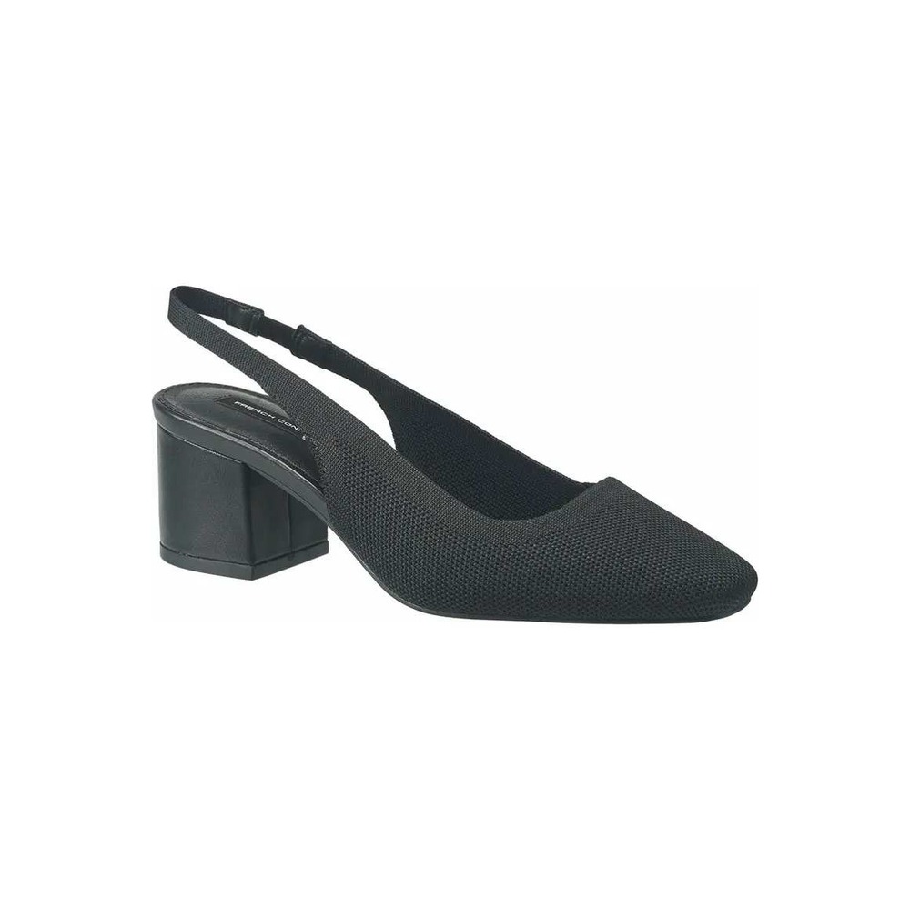 French Connection Ghana Knit Sling Back Heel Black 9‎